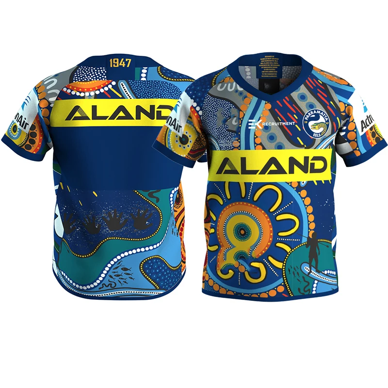 

2020 Parramatta Eels Rugby Indigenous Players Sportswear MENS Jersey Tops Sport Shirt Size S-5XL