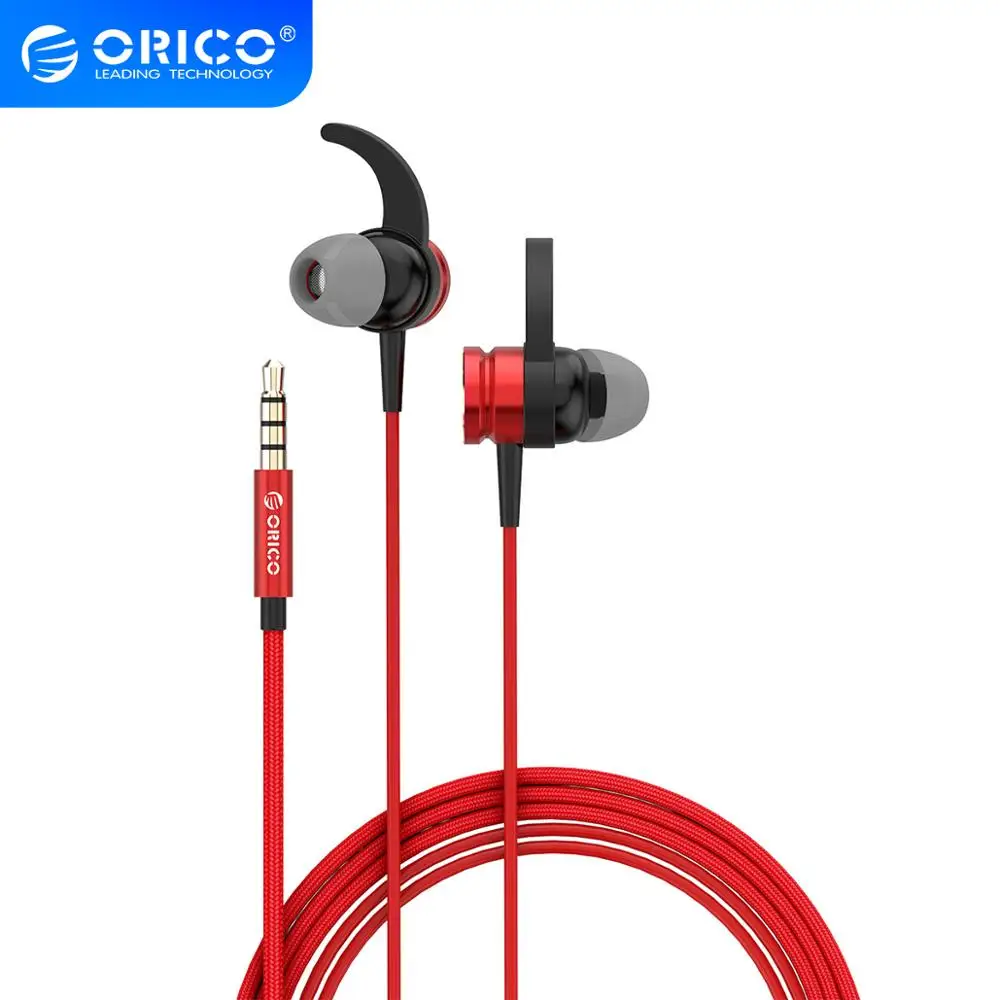 

ORICO 3.5mm In-Ear Wired Earphone Sports Music Earphones Multifunctional Headsets With Built-in Microphone for Phone Tablet