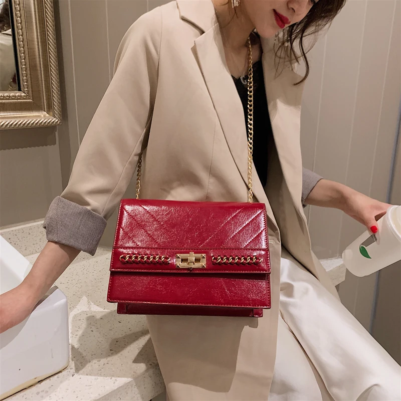 

Fashion Female Shoulder Bags Luxury Crossbody Bag Handbags With Chains