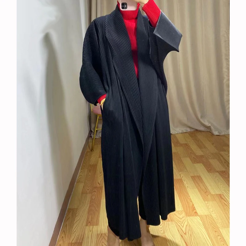 Changpleat весна и осень толстый Женский Тренч miyak плиссированные модные классические