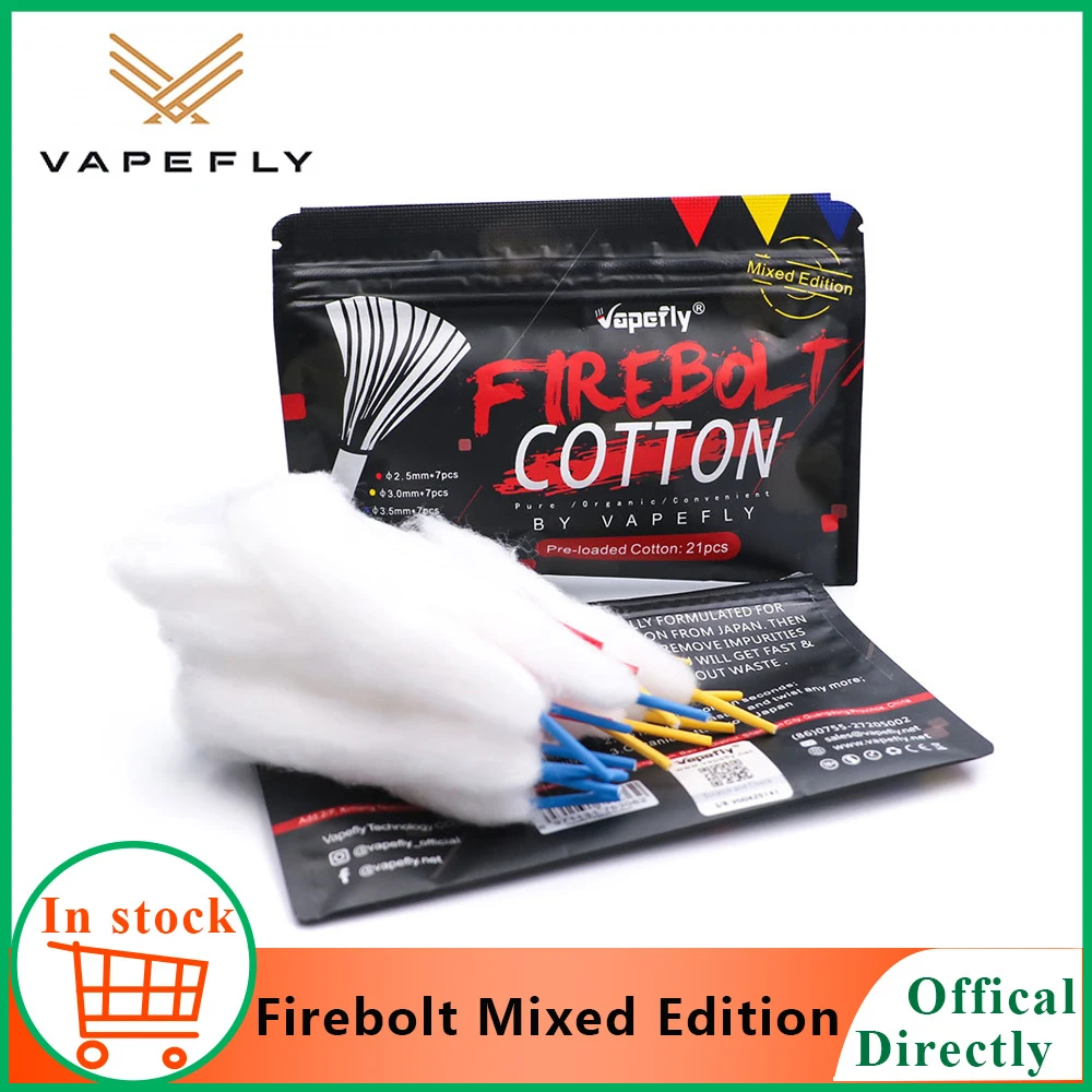 Вейп фильтр Vapefly Firebolt смешанный выпуск органический хлопок предварительно