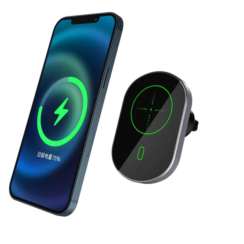 Tongdaytech 15 Вт Magnetc автомобиля Беспроводной Зарядное устройство для iPhone12 Pro Max Мини