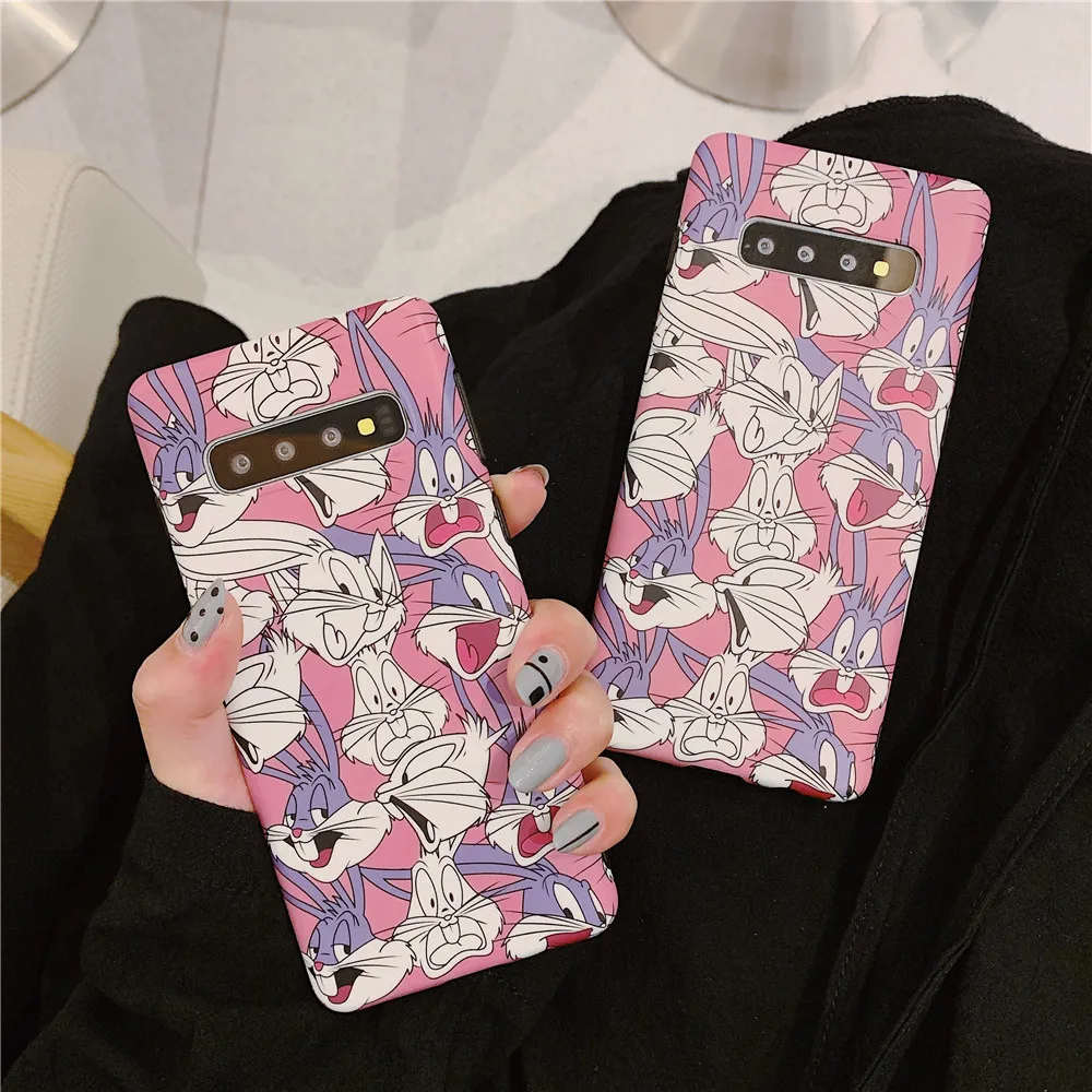 LPWZHMG чехол с рисунком кролика для Samsung Galaxy S8 S9 Plus S10 S10plus Note 8 9 10 pro мягкие чехлы