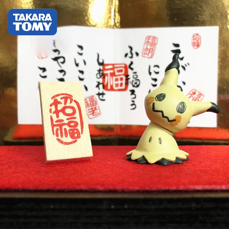 TAKARA TOMY Подлинная экшн фигурка покемона Mimikyu MC Модель Куклы Игрушки Подарки