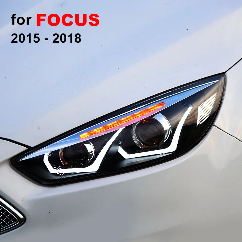 Передняя фара в сборе для Ford Focus 2015 2016 2017 2018 левая правая со светодиодный Ной