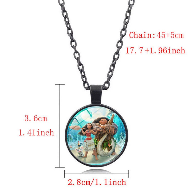 Аниме бронзовое покрытие ювелирные изделия со стеклянным кабошоном фильм Моана