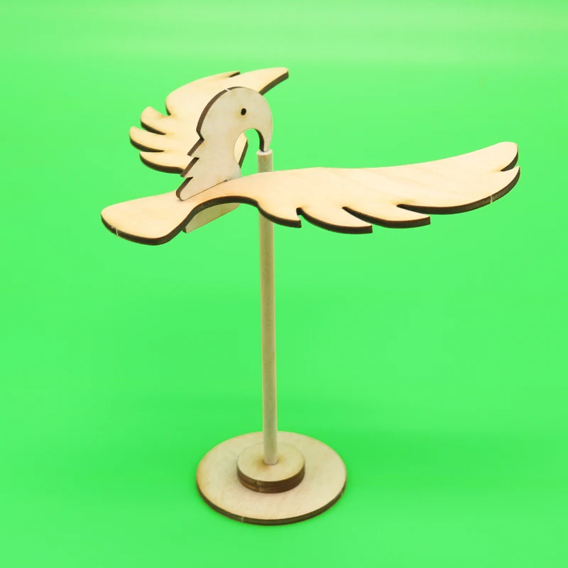 Сделай Сам Деревянный Баланс птица модель наборы материалы деревянные