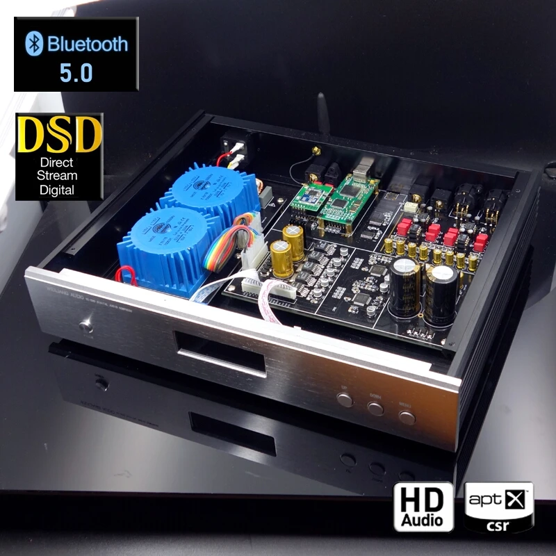 WEILIANG аудио DC-100 двухъядерный AK4497EQ DAC декодер Amanero USB интерфейс CSR8675 Bluetooth 5,0