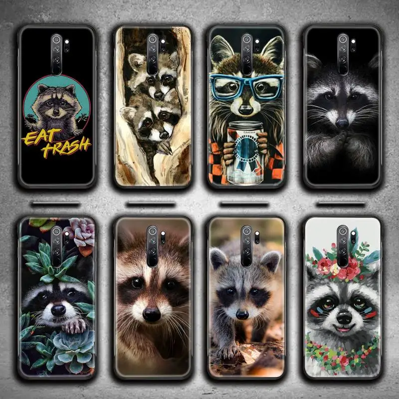 Животное енот искусство для Redmi 9A 9 8A Note 11 10 8 8T Pro Max K20 K30 K40 | Чехлы