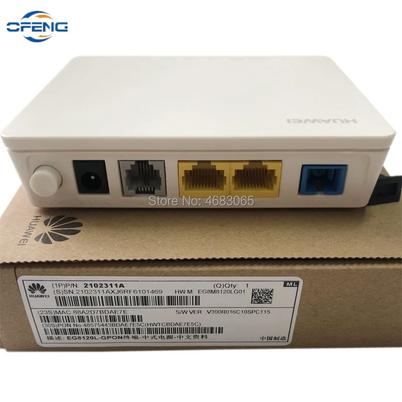 Бесплатная доставка Huawei EchoLife EG8120L GPON ONU SC APC &amp UPC новый оптический сетевой блок ont