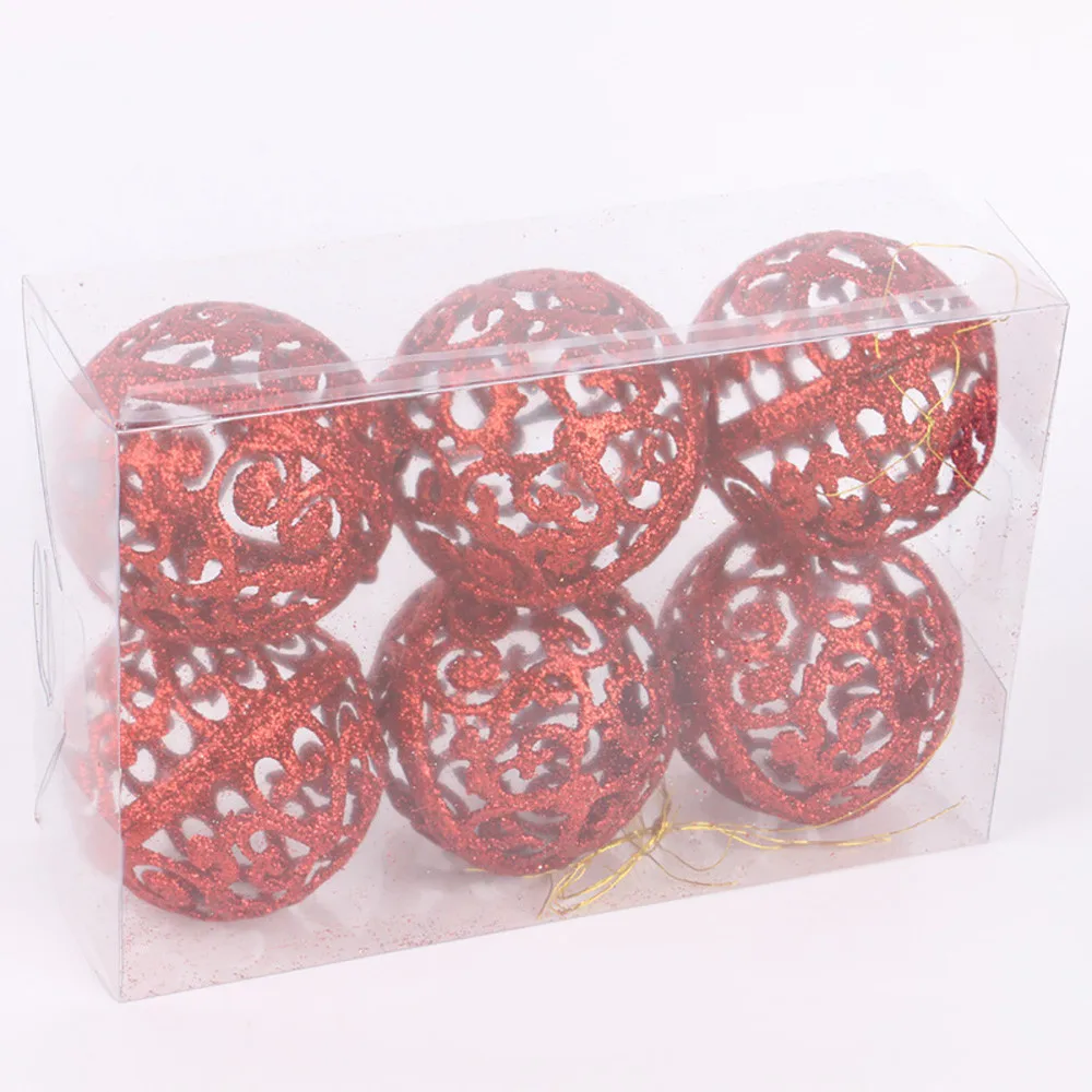 6 шт см Рождественская елка шар-безделушка подвесное украшение для домашней