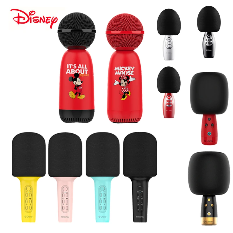 

4 Styles Genuine Disney 5.0 Bluetooth Creative Wireless Karaoke Microphone Portable Audio Indoor Singing Artifact For Children