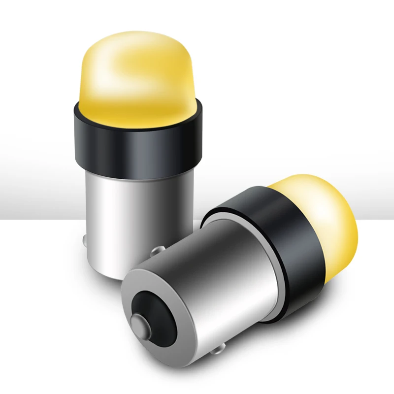 1 шт. 1156 P21W BA15S желтый красный белый BAU15S PY21W 1156PY COB одноконтактный байонетный