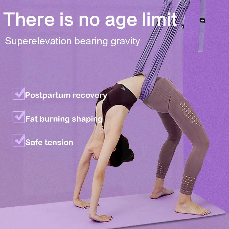 

Aerial Yoga Hammock Door Mounted Stretch Swing Adjustable Training Device for Dancing Ballet Max Load 440 lb. XR-Hot