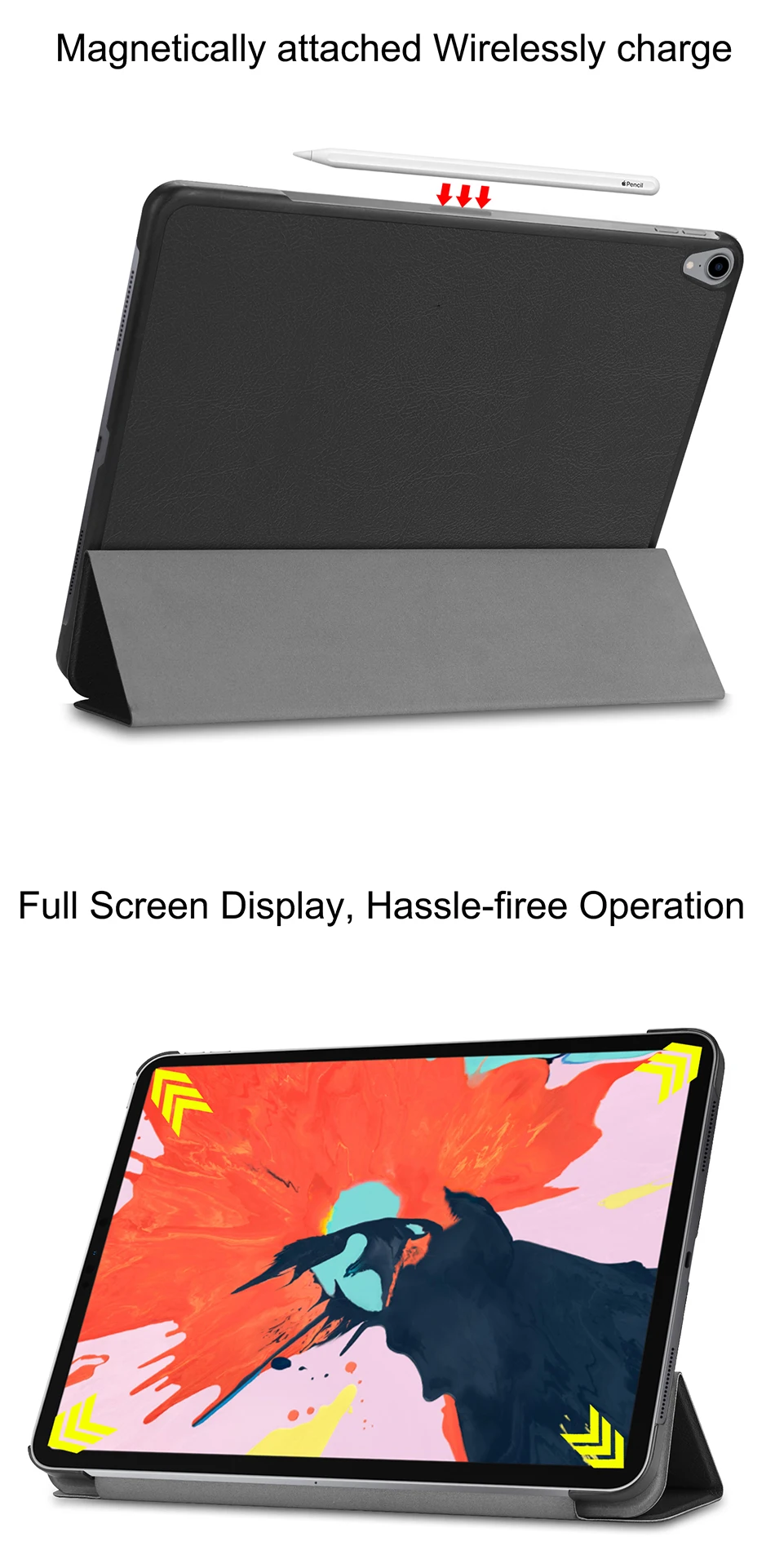 MTT Чехол для iPad Pro 12,9 дюйма выпуска из искусственной кожи откидная защита Funda Coque модель A1876 A2014 A1895 a1983