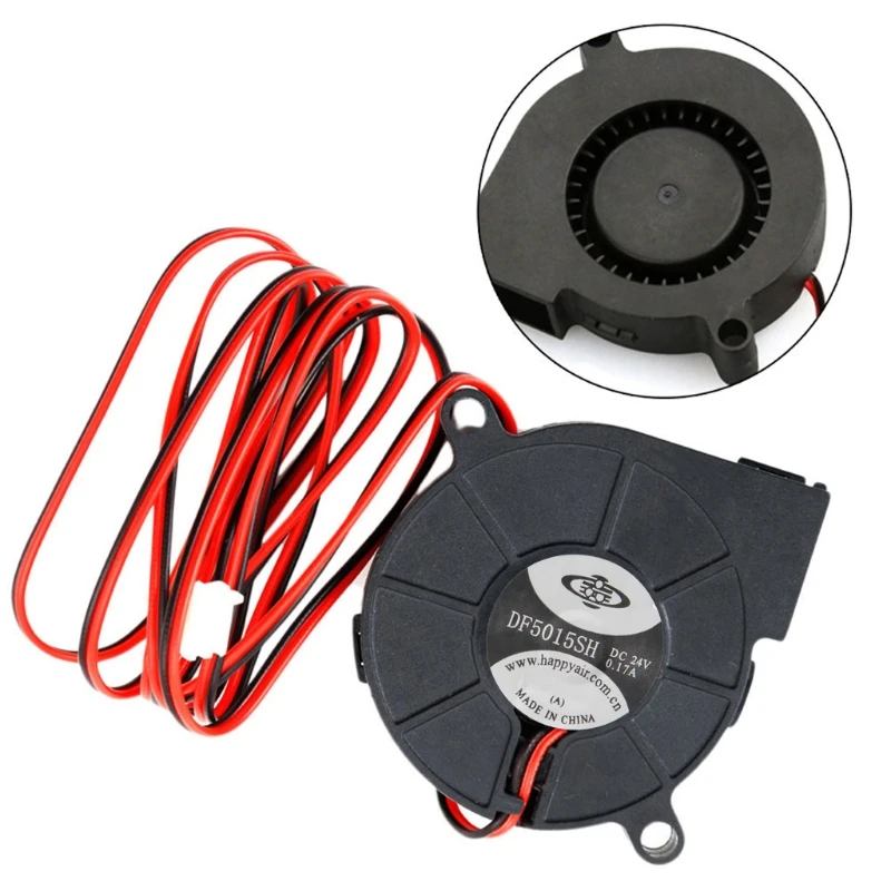 

Brushless DC Cooling Turbine Blower Fan 5015 24V 50*62*15mm Durable New