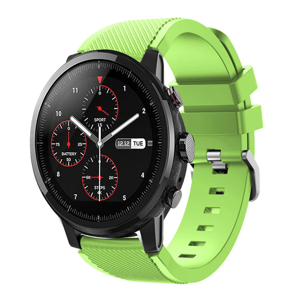 

Silicone Watchband For Amazfit Stratos Smart Watch 2S Strap bracelet de montre Wrist Band Correa de reloj pasek do zegarka