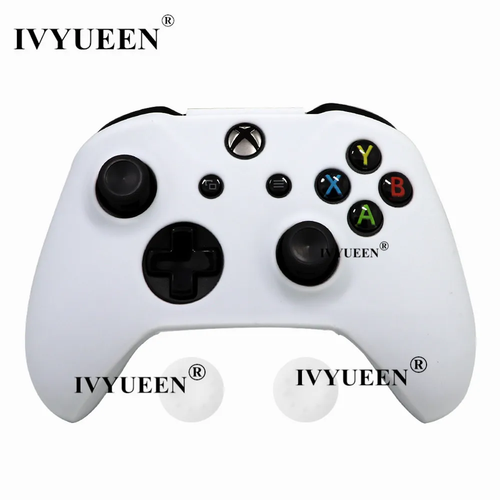 IVYUEEN для microsoft Xbox One X S тонкий контроллер силиконовый чехол+ аналоговые палки с захватом колпачка для X Box One 1 X S геймпад