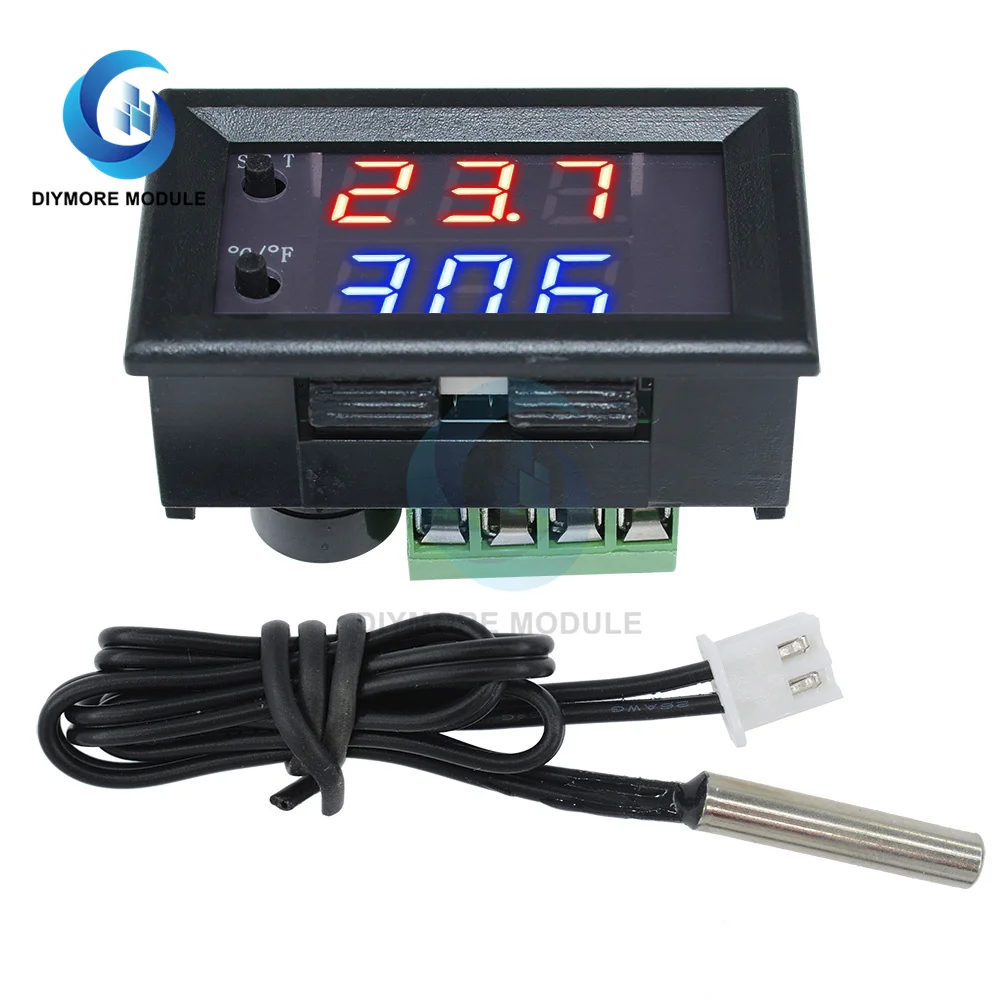 

W1209WK Digital LED Thermostat Temperature Controller DC 12V Regulator Thermoregulator Incubator Waterproof NTC Sensor