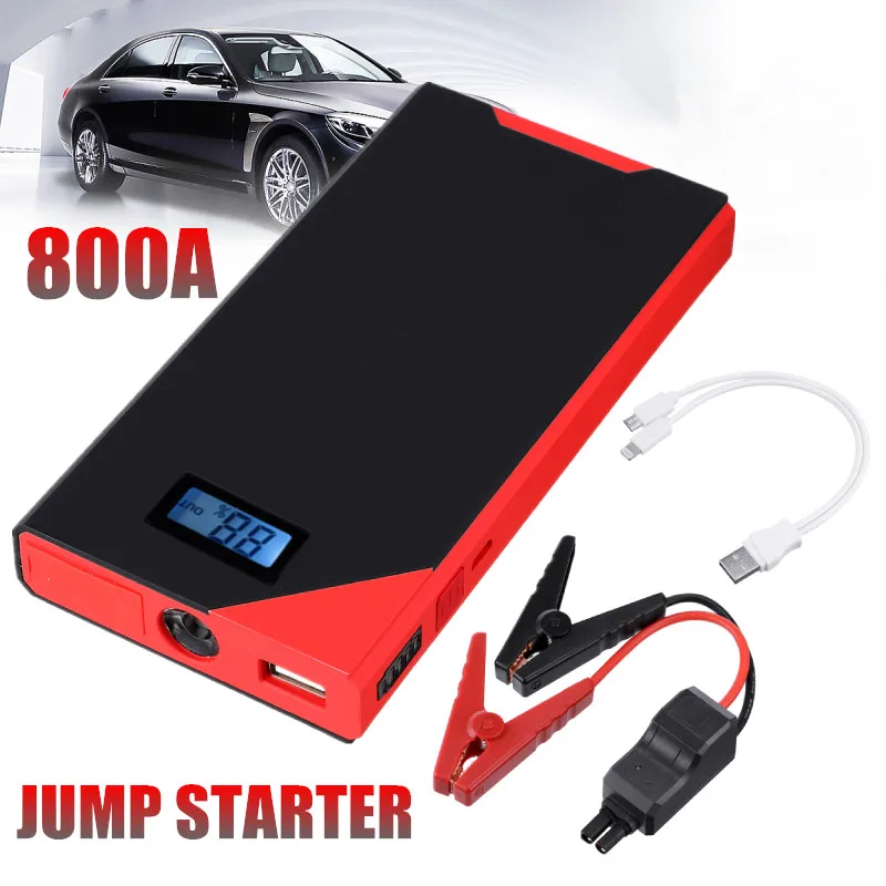 10000 мАч автомобильный стартер Power Bank 800A Портативный Автомобильный Аккумулятор