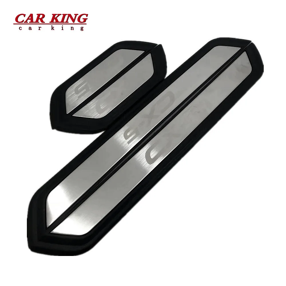 

For Mazda CX-5 Cx5 2017 2018 2019 2020 Door Sill Scuff Plate Welcome Pedal Protection Stainless Steel Car Styling Accessories