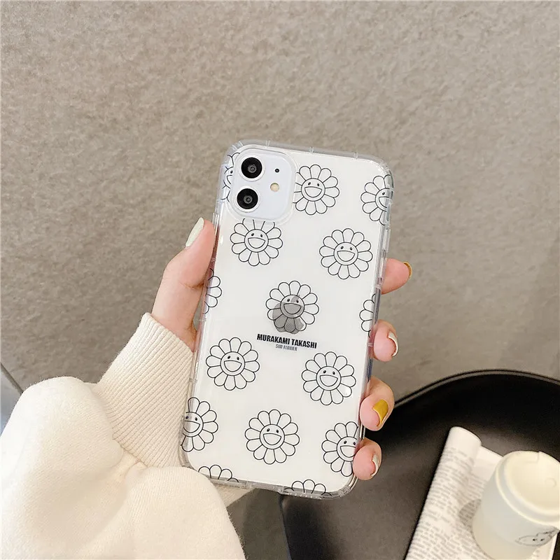 Простой чехол для телефона с изображением подсолнуха iphone 11 Pro Max 7 8 plus X XR XS