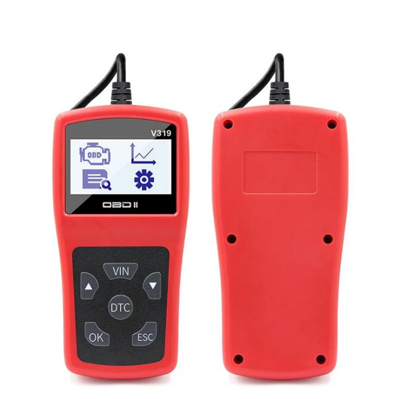 Бесплатная доставка Высокоточный считыватель кодов V319 OBD многоязычный Eobd