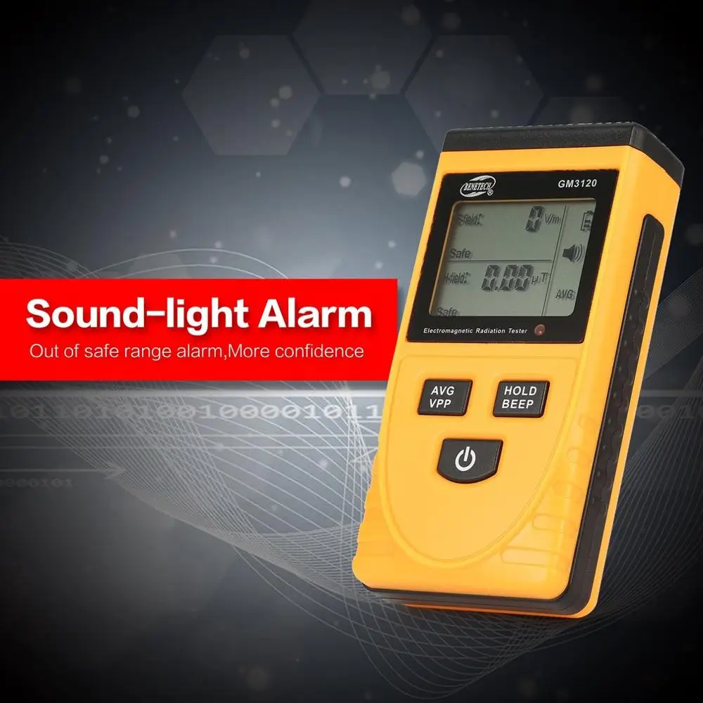 GM3120 ЖК-дисплей Монополия цифровой электромагнитный детектор излучений дозиметр