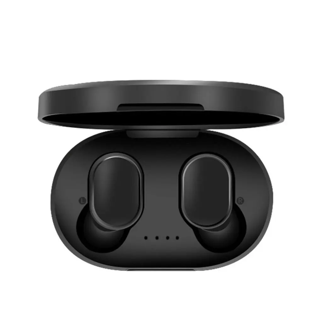 Черный V5.0 bluetooth стерео наушники беспроводные IPX7 водонепроницаемые сенсорные наушники гарнитура 280 мАч батарея светодиодный дисплей type-c зарядный чехол - Цвет: Черный