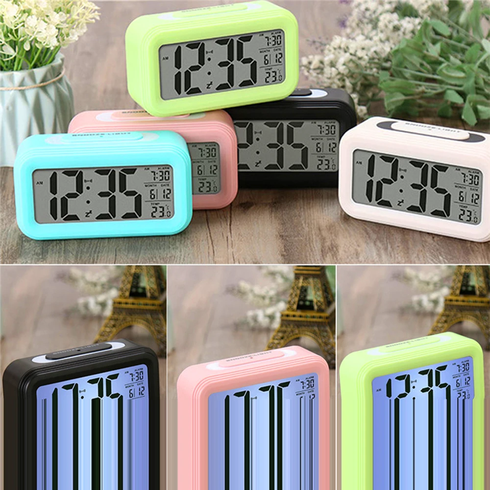 Многофункциональный цифровой будильник DIDIHOU со светодиодной подсветкой и