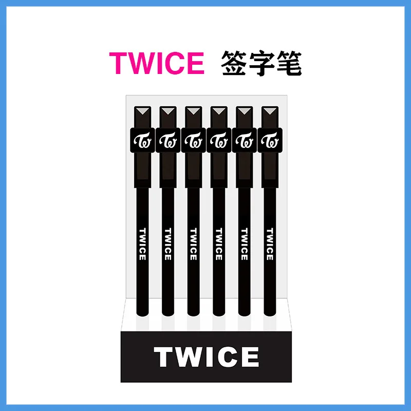 

KPOP Straykids EXO GOT7 TWICE Peripheral Frosted Square Gel Pen Sign Pen Office Stationery Student Gift Pen