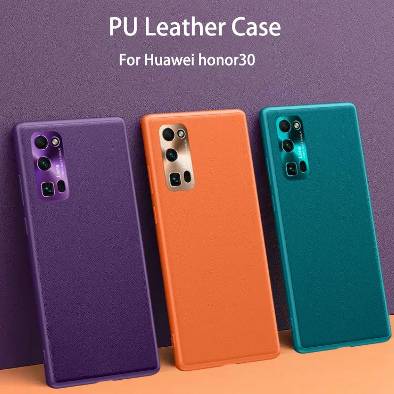 Кожаный чехол для huawei honor30 тонкая задняя крышка из искусственной кожи p30 Новый