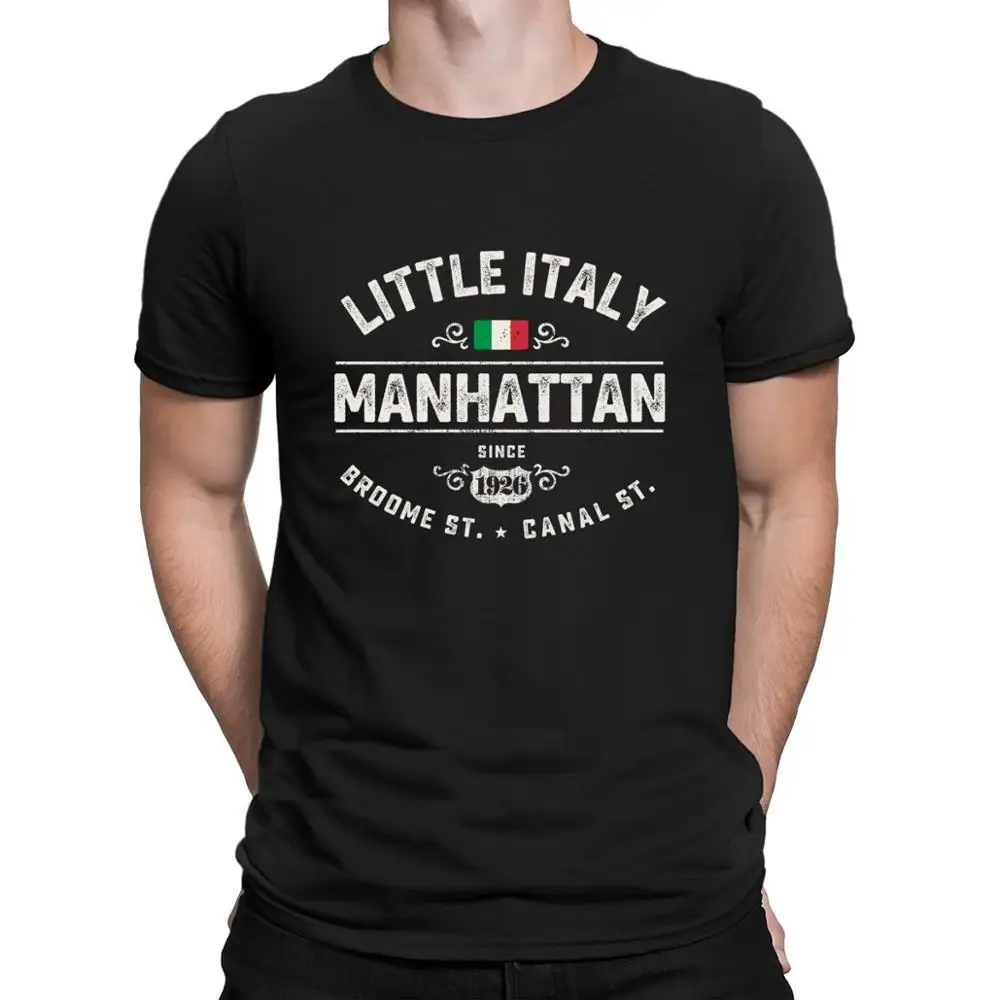 Manhattan Little Italy Ny футболка по индивидуальному заказу мужские модные хип-хоп