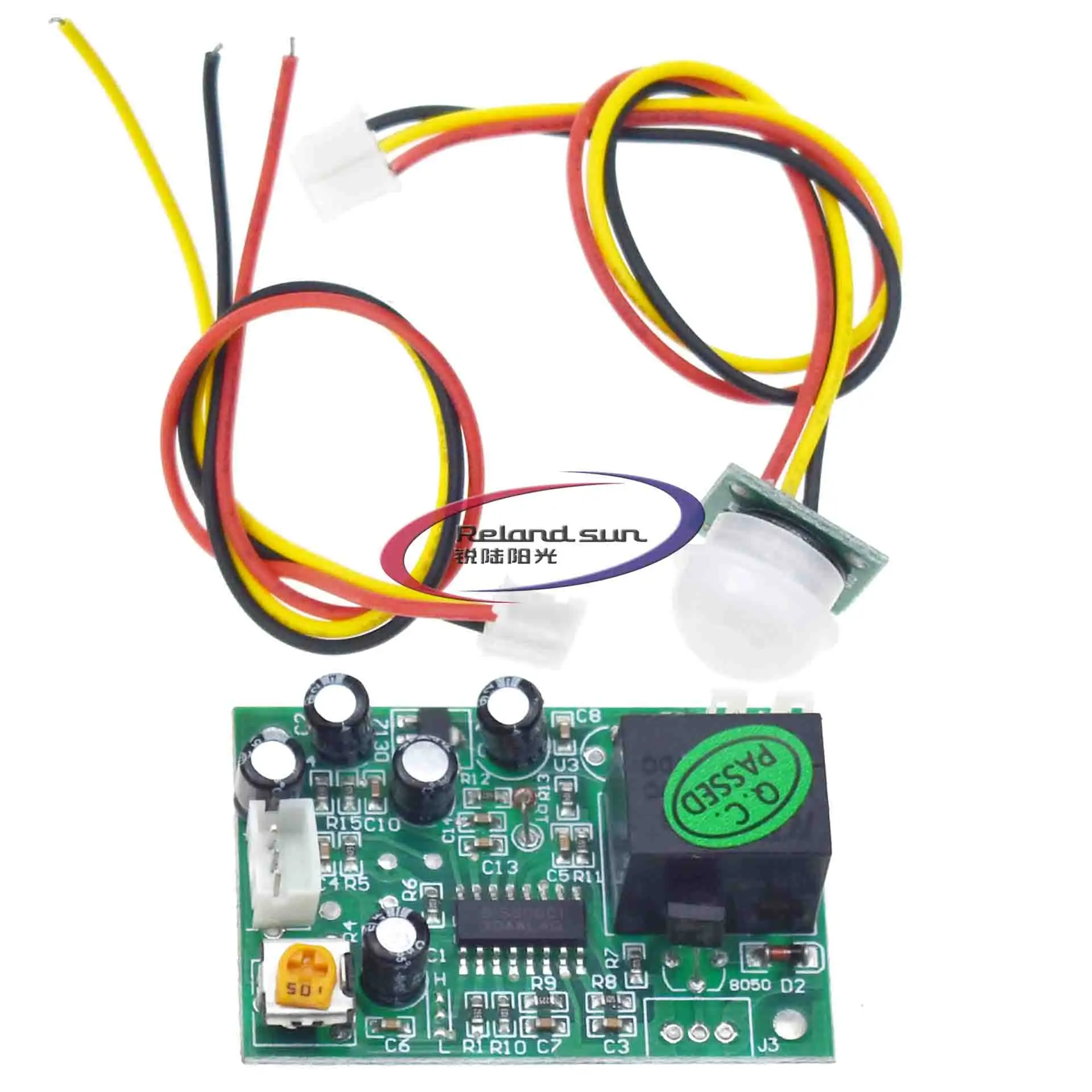 Пироэлектрический инфракрасный модуль 12 В PIR новый регулируемый релейный