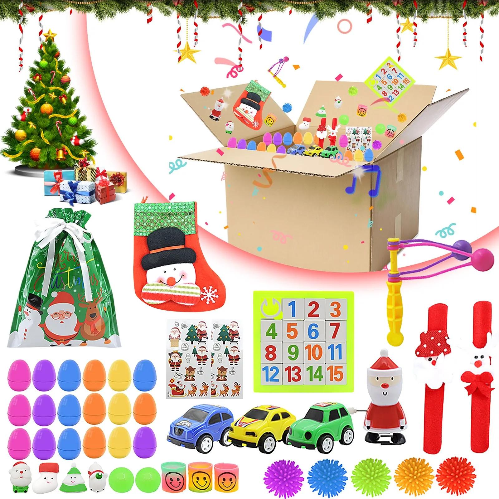 

Рождественская тема, двусторонняя УФ-печать, неограниченное давление блока для снятия раздражаемости, беспокойство, подарок, сюрприз глуха...