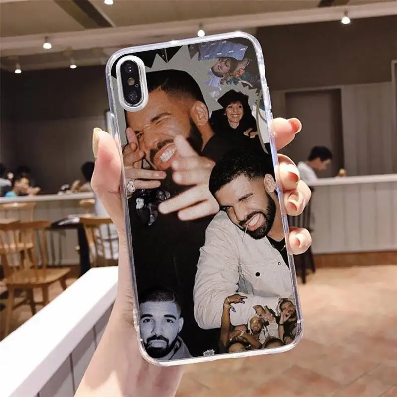 

Drake rapper singer Phone Case Transparent soft For iphone 5 5s 5c se 6 6s 7 8 11 12 plus mini x xs xr pro max