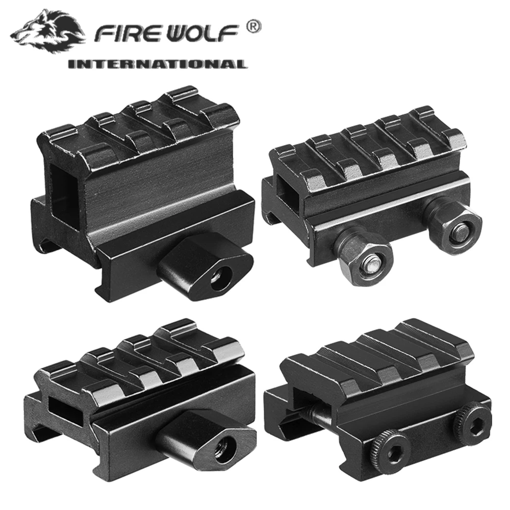

Fire Wolf Hunting airsoft accessories ar15 Rifle scope Riser Rail Mount Quick Release Profile 20MM Picatinny for red Dot sight