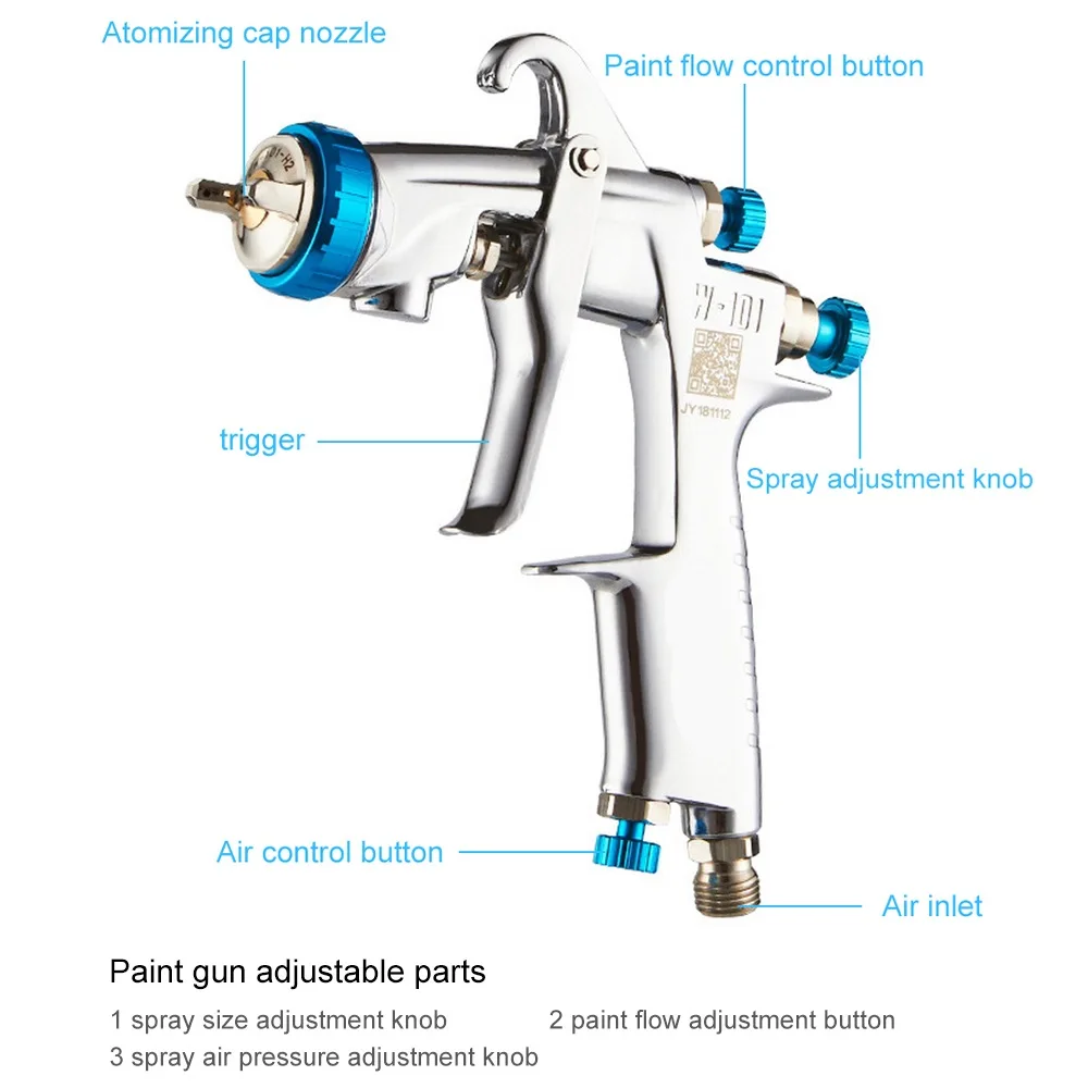 Автомобильный Краски пистолет 400cc чашка распылитель с Нержавеющая сталь горшок