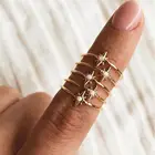 Женское кольцо в форме звезд, небольшое составное кольцо из стерлингового серебра 2021 пробы с опаловым камнем, ювелирные изделия для помолвки, подарки, оптовая продажа, 925