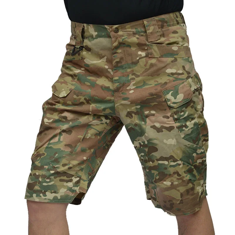 

Casual Zipper Men Shorts New Fashion Summer Cargo Men Shorts 2021 Short Pants for Male with Multi-Pocket Knee Length