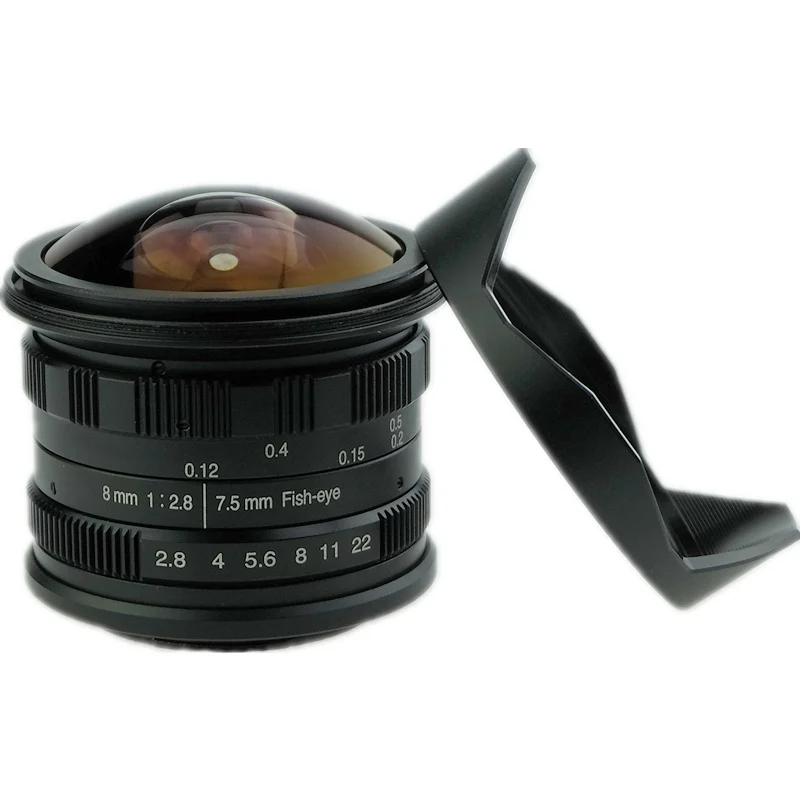 Lens F2.8 Star 7.5mm Super Wide Angle Fisheye For Canon Fuji Aps-c Mirrorless Camera | Электроника