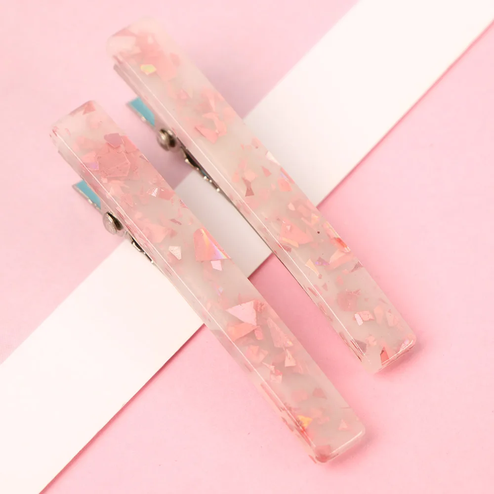 1 пара носков в Корейском стиле Модные сусального золота заколка для волос ацетат