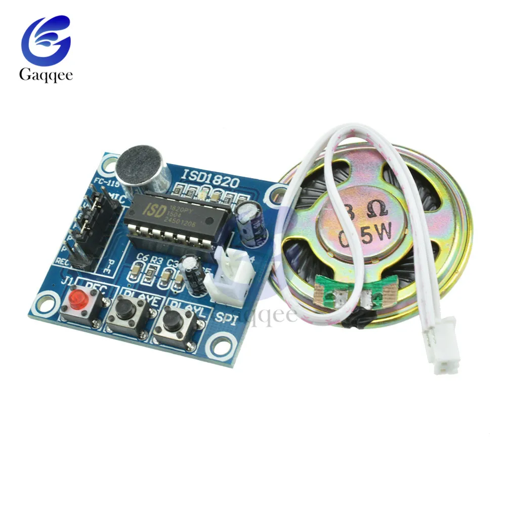 ISD1820 звуковая Запись голоса Модуль воспроизведения Микрофон Звук Аудио