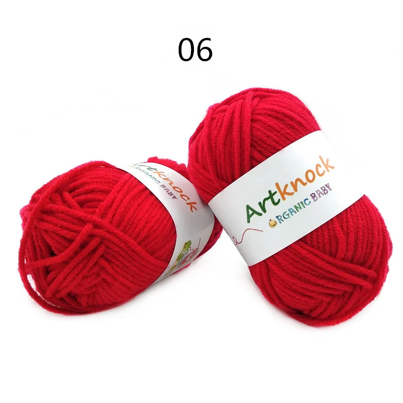 A06 16PCS 16 шт., хлопчатобумажная пряжа для вязания крючком, пряжа для ручного вязания, носки-свитера, 25 гр./шт, предлагаем спицу для вязания крючком, № 3 - Цвет: A06 16PCS