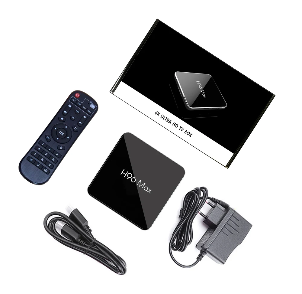 H96 MAX X2 Android 9,0 Smart tv Box Amlogic S905X2 4 Гб 64 Гб 5G Wifi H.265 4K USB3.0 Google Play Store Youtube медиаплеер