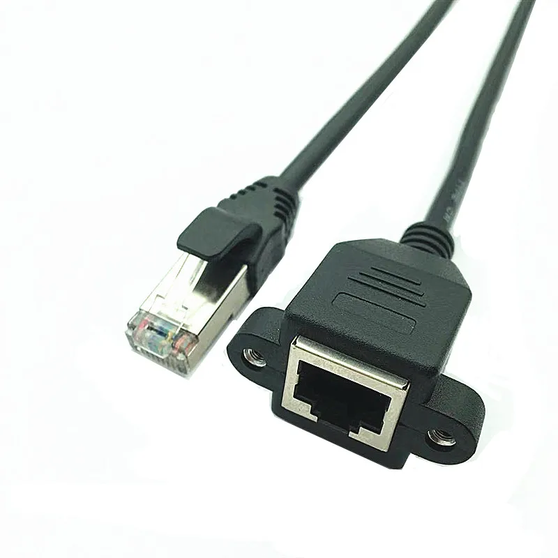 2022 2 шт. 60 см вверх вниз правый левый Угловой 90 градусов 8P8C FTP STP UTP Cat5 RJ45 с винтом