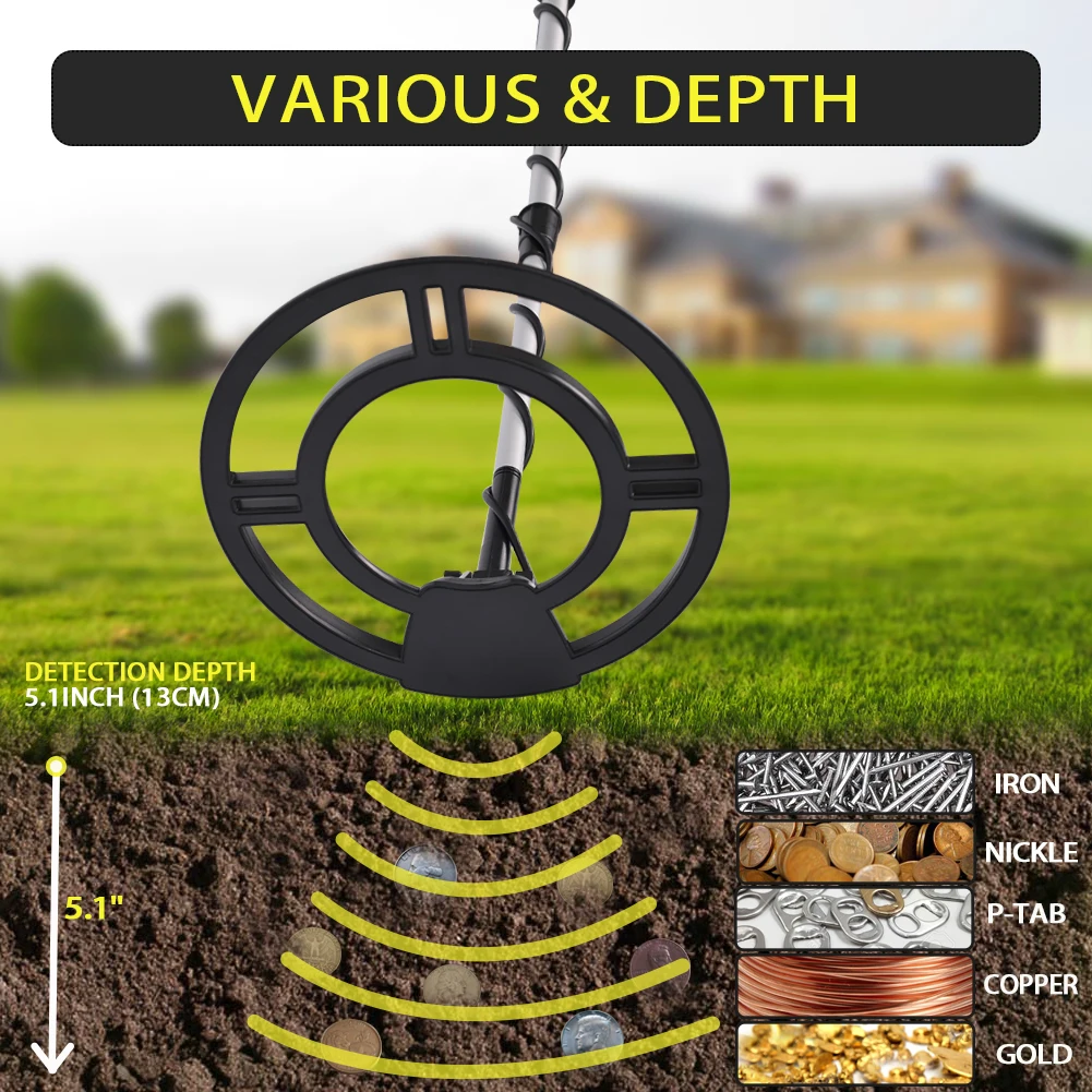 

Professional Handheld LCD Display Metal Detector Gold Digger Treasure Hunter Deep Underground Metal Search Scanner Finder MD4060