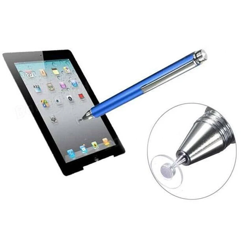 

2in1 Pen Capacitive Touch Screen Drawing Pen with Touch Sucker Microfiber Touch Head for Tablet PC Smartphone