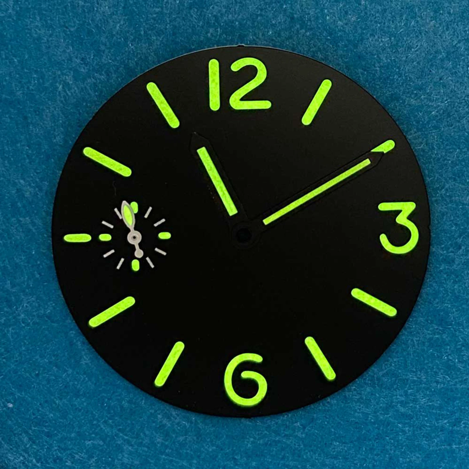 

Green Luminous 36mm Watch Dial With small Index Hands Repair Parts for ETA6497/ST36 Movement