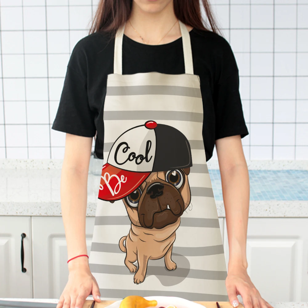 Silstar Tex Детский фартук для собаки джентльмен шапка с очками забавные фартуки